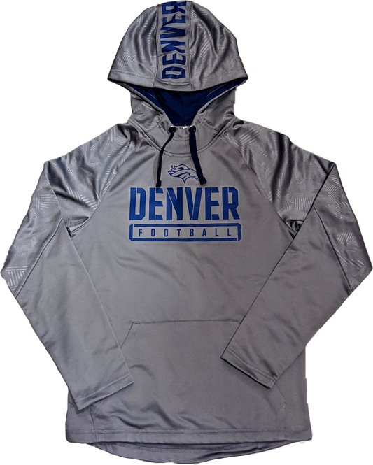 Men's Denver Broncos NFL Fanatics Branded Anthracite Performance Hoodie
