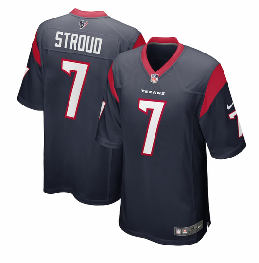 Youth Houston Texans C.J. Stroud Nike Navy Game Jersey