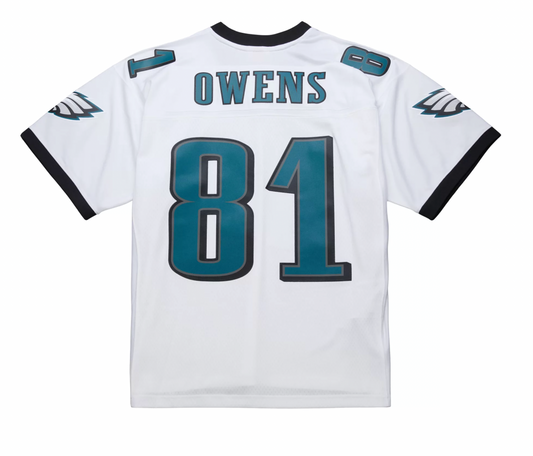 Men's Terrell Owens Philadelphia Eagles 2004 White Mitchell & Ness Legacy Replica Jersey