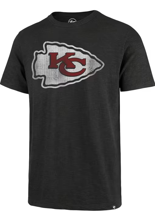 Men's '47 Kansas City Chiefs Black Grit Scrum Tee