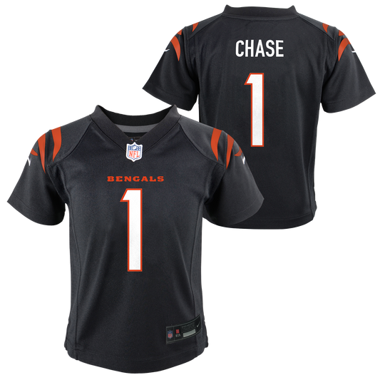 Kids Jamar Chase Black Child Nike Replica Jersey