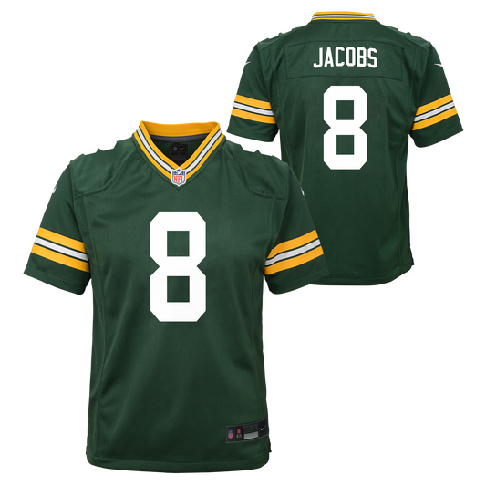 Youth Green Bay Packers Josh Jacobs Nike Green Game Jersey
