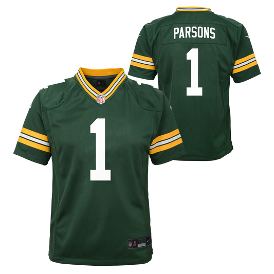 Youth Green Bay Packers Micah Parsons Nike Green Game Jersey