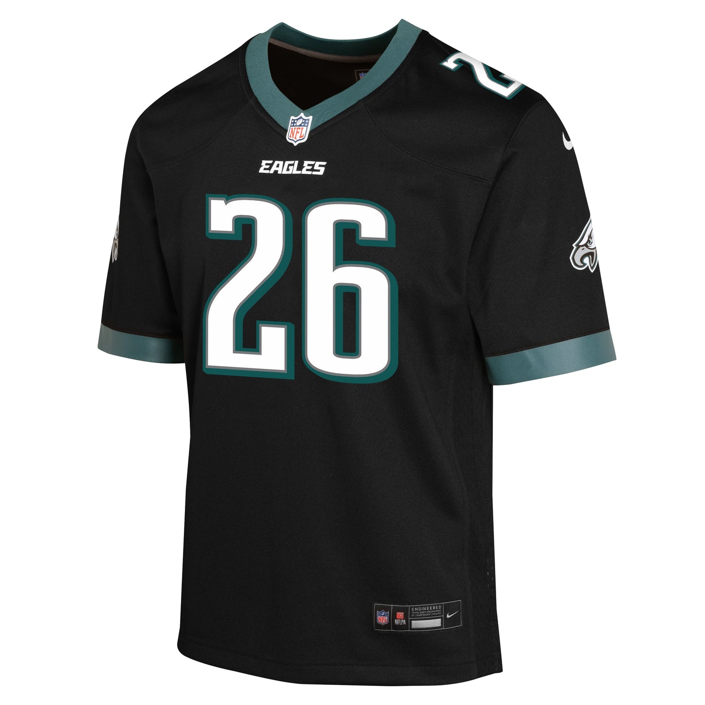 Youth Saquon Barkley Philadelphia Eagles Black Alternate Nike Game Jersey