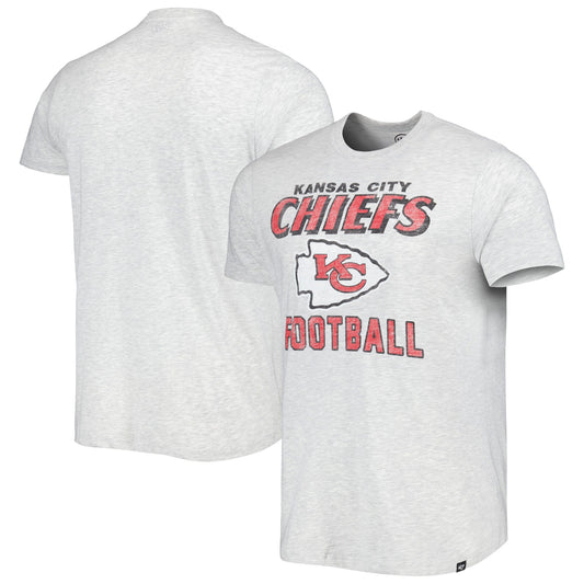 Men's '47 Kansas City Chiefs Gray Relay Dozer Franklin Tee