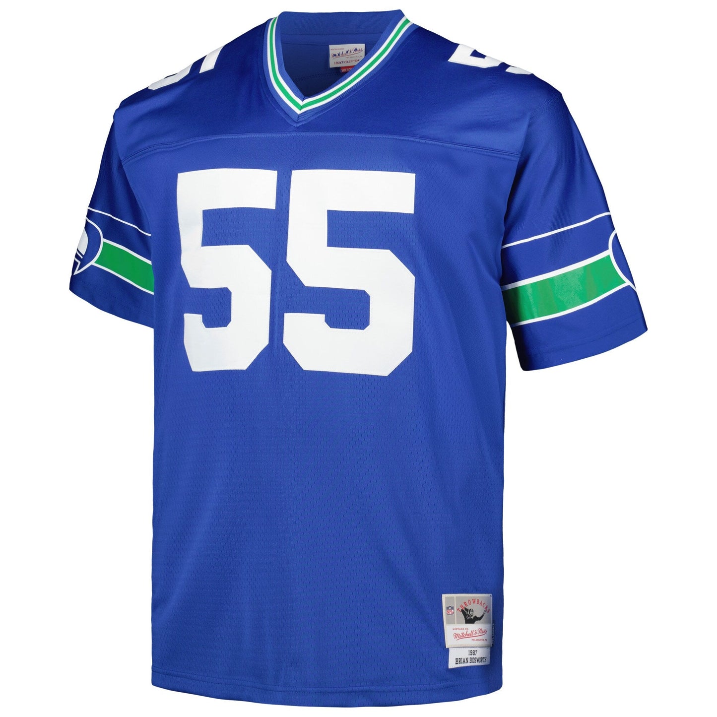 Men's Brian Bosworth Seattle Seahawks Mitchell & Ness Royal 1987 Legacy Replica Jersey