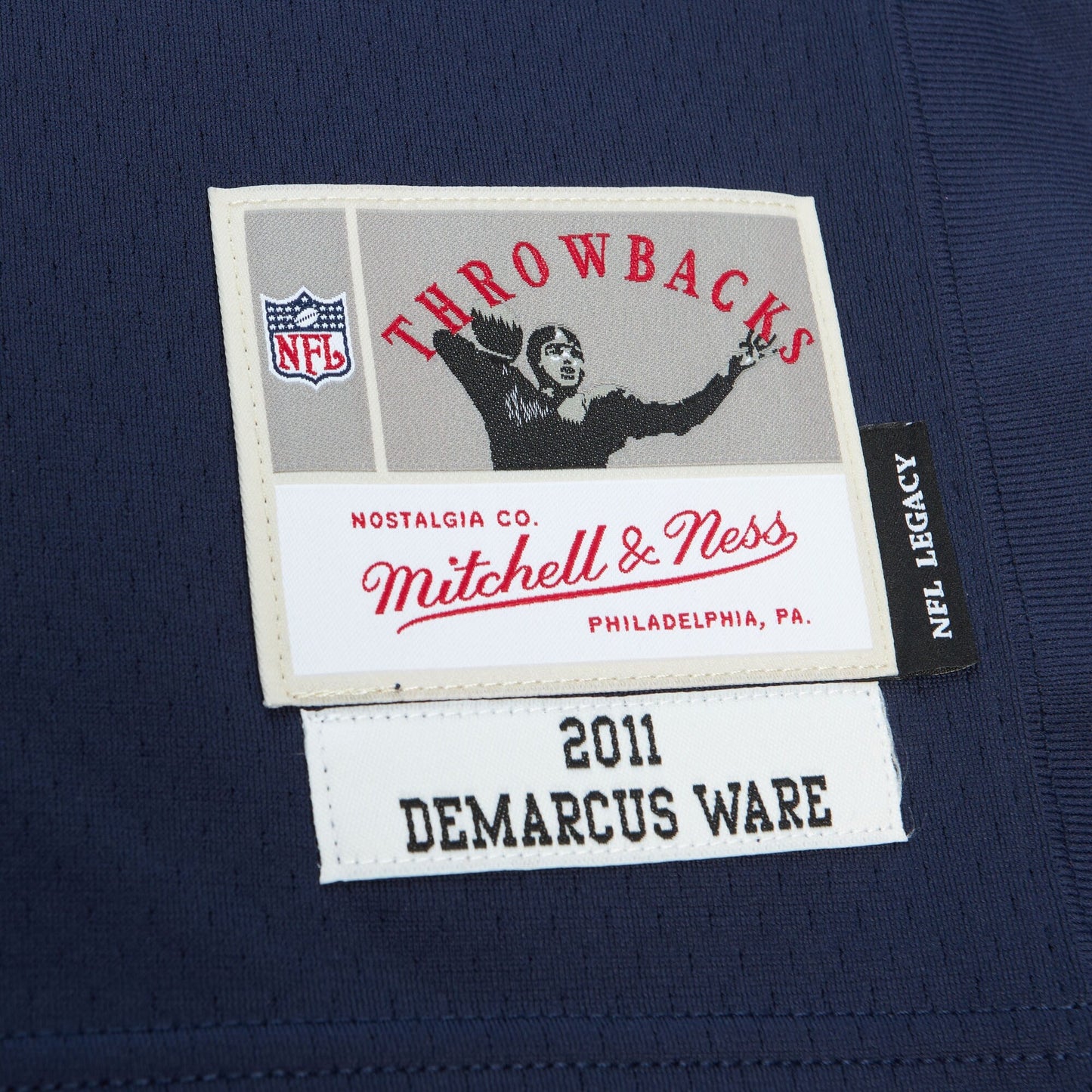 Men's Dallas Cowboys DeMarcus Ware Mitchell & Ness Navy 2011 Alternate Legacy Replica Jersey