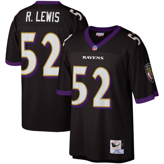 Men's Mitchell & Ness Ray Lewis Black Baltimore Ravens 2004 Legacy Replica Jersey